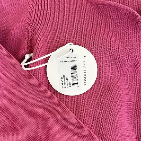 STAUD Clara Top in Pink Large - Picture 2 of 2